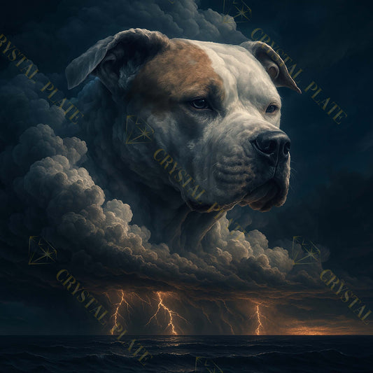 AmStaff Epique - Tableaux Portrait Orageux