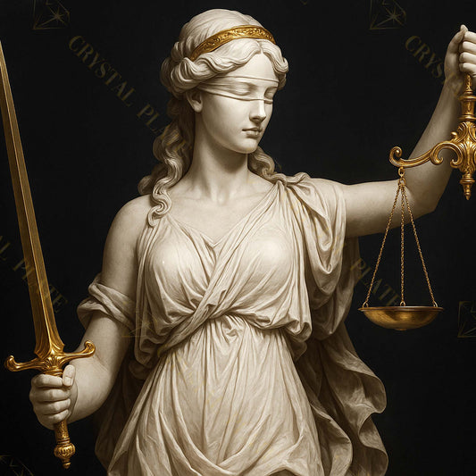Justitia – Tableau Noir & Or