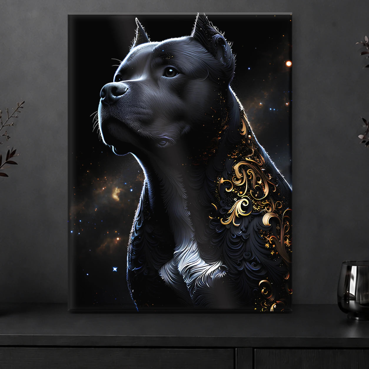 Portrait Crystal — Noir & Or