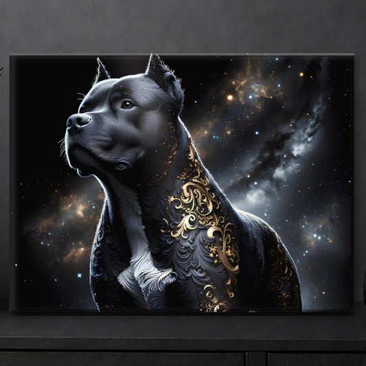 Tableau AmStaff Noir & Or