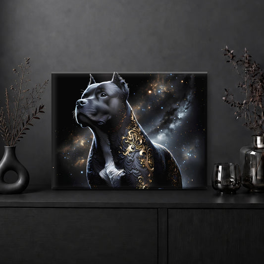 Tableau AmStaff Noir & Or