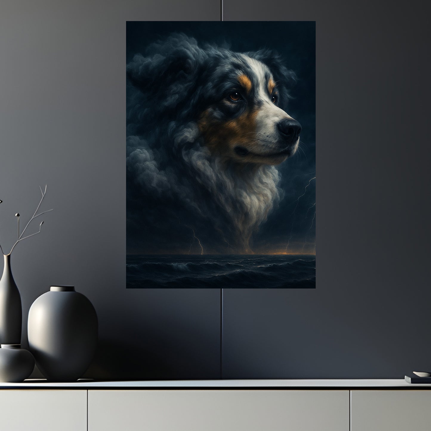 Votre Animal – Tableau Portrait Orageux