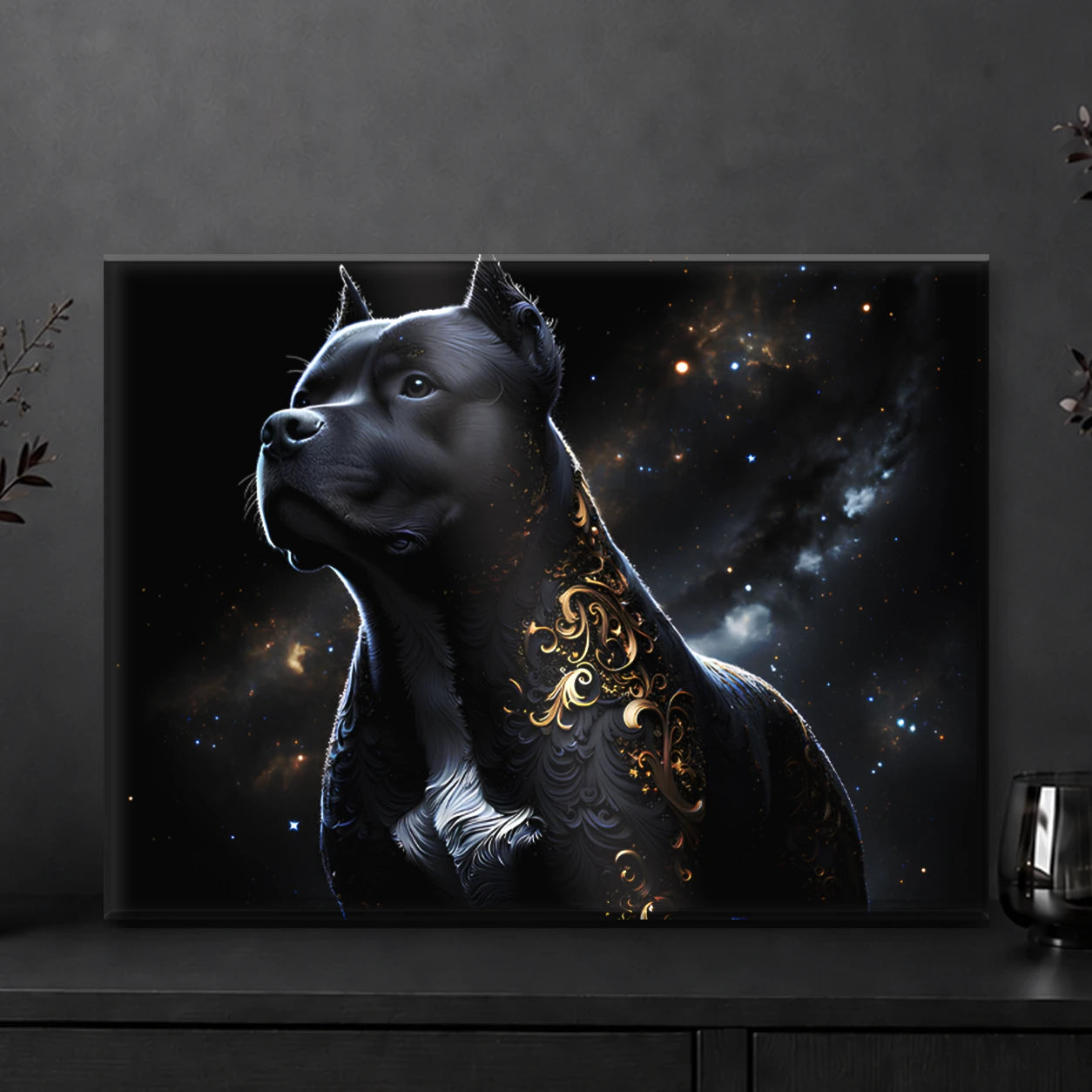 Portrait Crystal — Noir & Or