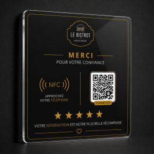 Plaque NFC / QR Personnalisée